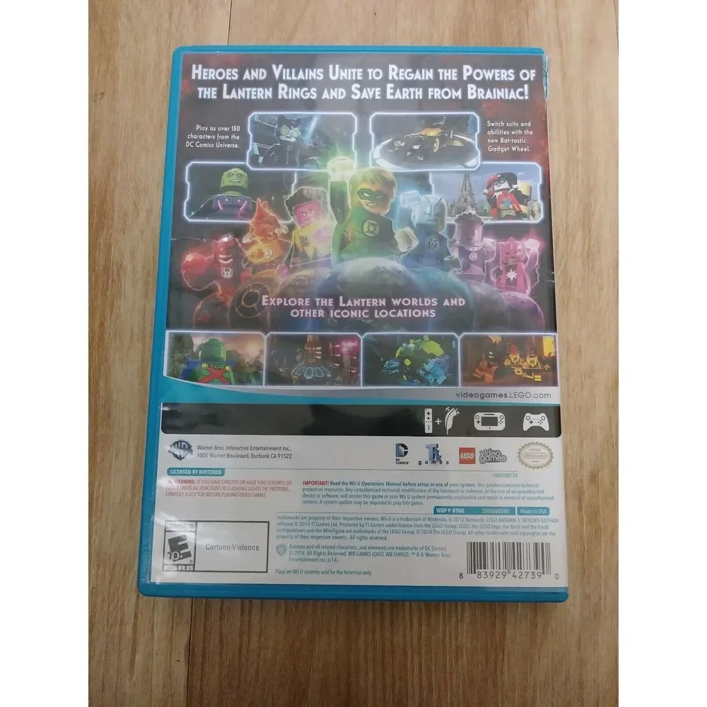 LEGO Batman 3: Beyond Gotham (Nintendo Wii U,‎ 2014) no booklet